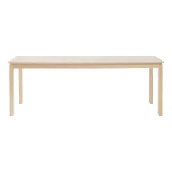 1898 Dining Tables*Alfred dining table 90x220 cm, White pigmented oak Beige