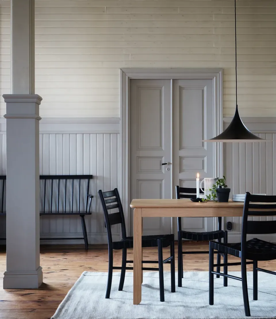 1898 Dining Tables*Alfred dining table 90x220 cm, White pigmented oak Beige