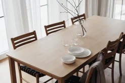 1898 Dining Tables*Alfred dining table 90x220 cm, White pigmented oak Beige