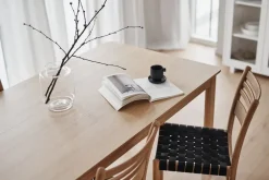 1898 Dining Tables*Alfred dining table 90x220 cm, White pigmented oak Beige