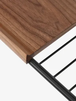 &Tradition Serving Trolleys*Alima storage trolley varnished walnut, Black & lacquered walnut BlackBrown