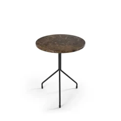 OX Denmarq Side Tables*Allforone side table, Emperador-black, Ø50 cm Brown