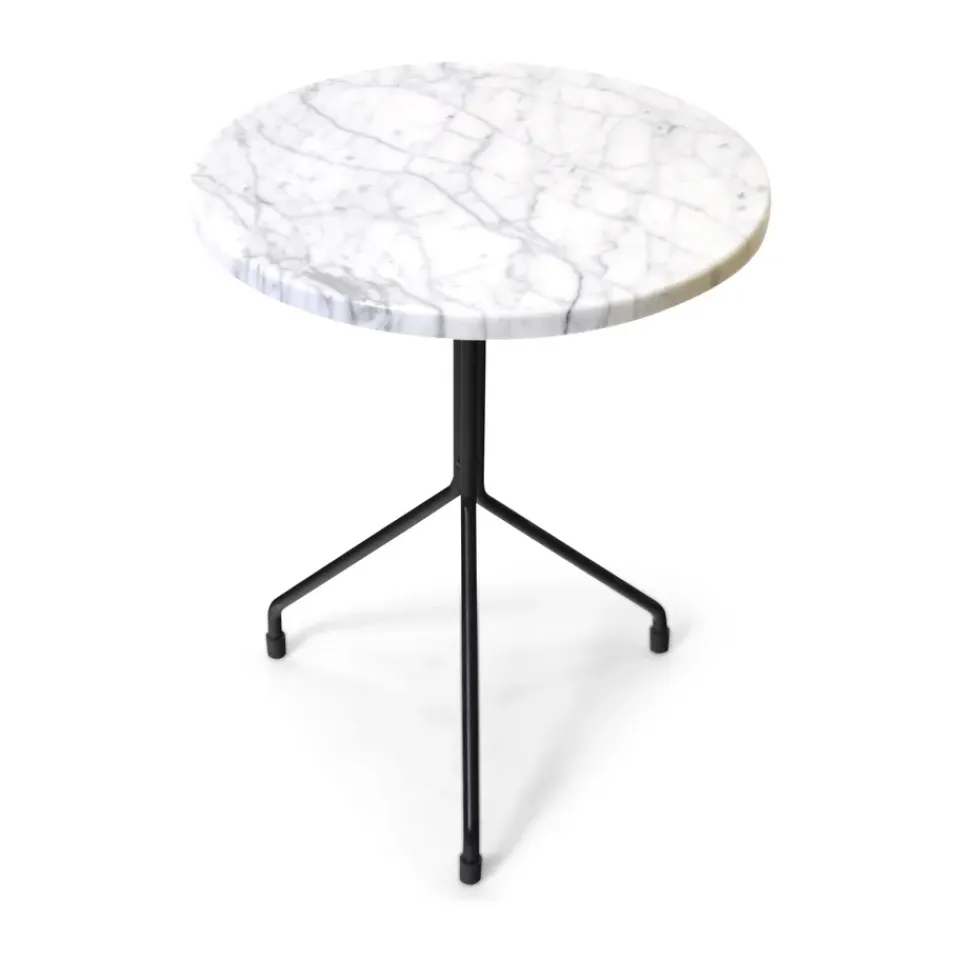 OX Denmarq Side Tables*Allforone side table, carrara-black, Ø40 cm White