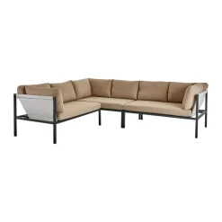 Brafab Garden Sofas & Garden Benches*Allie corner sofa, Barley-anthracite Grey