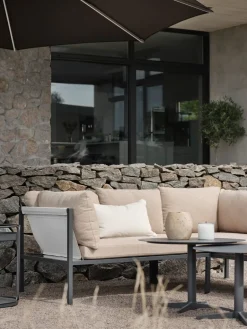 Brafab Garden Sofas & Garden Benches*Allie corner sofa, Barley-anthracite Grey