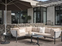 Brafab Garden Sofas & Garden Benches*Allie corner sofa, Barley-anthracite Grey
