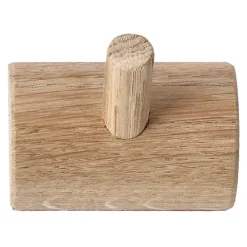 1898 Clothes Hooks & Hangers*Allsarp hook rack 1 hook, Oak Beige