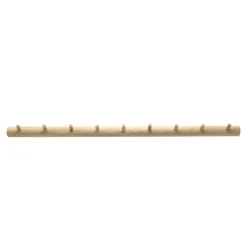 1898 Clothes Hooks & Hangers*Allsarp hook rack 9 hooks, Oak Beige