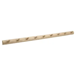 1898 Clothes Hooks & Hangers*Allsarp hook rack 9 hooks, Oak Beige