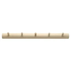 1898 Clothes Hooks & Hangers*Allsarp hook rack 5 hooks, Birch Beige