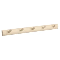 1898 Clothes Hooks & Hangers*Allsarp hook rack 5 hooks, Birch Beige