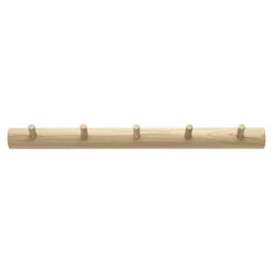 1898 Clothes Hooks & Hangers*Allsarp hook rack 5 hooks, Oak Beige
