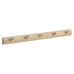 1898 Clothes Hooks & Hangers*Allsarp hook rack 5 hooks, Oak Beige