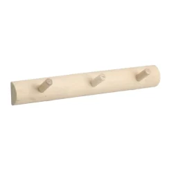 1898 Clothes Hooks & Hangers*Allsarp hook rack 3 hooks, Birch Beige