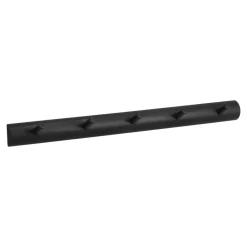 1898 Clothes Hooks & Hangers*Allsarp hook rack 5 hooks, -painted birch Black