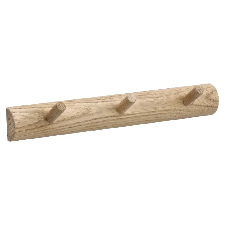 1898 Clothes Hooks & Hangers*Allsarp hook rack 3 hooks, Oak Beige