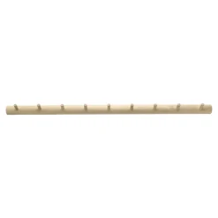 1898 Clothes Hooks & Hangers*Allsarp hook rack 9 hooks, Birch Beige