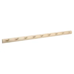 1898 Clothes Hooks & Hangers*Allsarp hook rack 9 hooks, Birch Beige