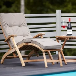 Stockamöllan Table For Outdoor Use*Alnö side table, Teak Brown
