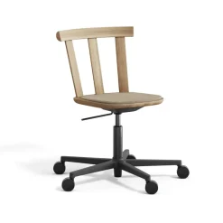 Stolab Office Chairs*Alt chair swivel base upholstered seat oak, Hallingdal 65-220-natural oil Beige