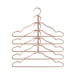 Nomess Copenhagen Clothes Racks, Coat Stands & Hangers|Clothes Hooks & Hangers*Alu hanger 5-pack, copper Gold-coloured