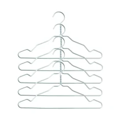 Nomess Copenhagen Clothes Racks, Coat Stands & Hangers|Clothes Hooks & Hangers*Alu hanger 5-pack, silver Silver-coloured