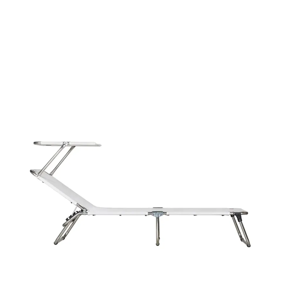 Fiam Seating*Amigo Top sun lounger, Fabric textaline -aluminium frame-sunroof White