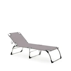 Fiam Seating*Amigo XXL sun lounger, Fabric continente, aluminum frame Grey