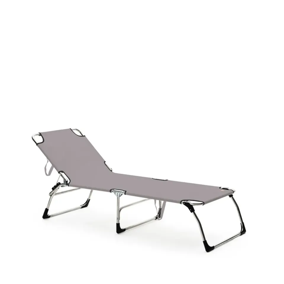 Fiam Seating*Amigo XXL sun lounger, Fabric continente, aluminum frame Grey