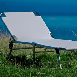 Fiam Seating*Amigo XXL sun lounger, Fabric continente, aluminum frame Grey