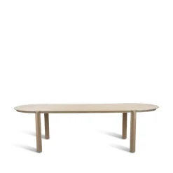 Mavis Dining Tables*Amor dining table, oak white-pigmented hardwax oil Beige