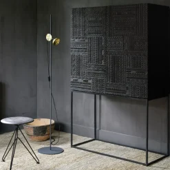 Ethnicraft Display & Glass Cabinets*Ancestors Tabwa cabinet, Teak 3 doors-2 drawers 126x180 Brown