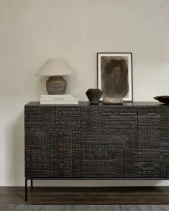 Ethnicraft Dressers & Sideboards*Ancestors Tabwa sideboard, Teak 3 doors Brown