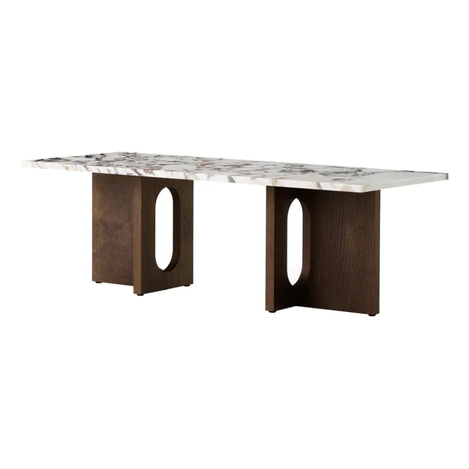 Audo Copenhagen Coffee Tables*Androgyne lounge table, Dark st. oak-Calacatta viola BrownWhite