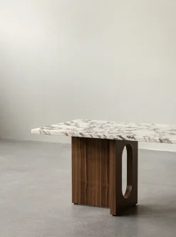 Audo Copenhagen Coffee Tables*Androgyne lounge table, Dark st. oak-Calacatta viola BrownWhite