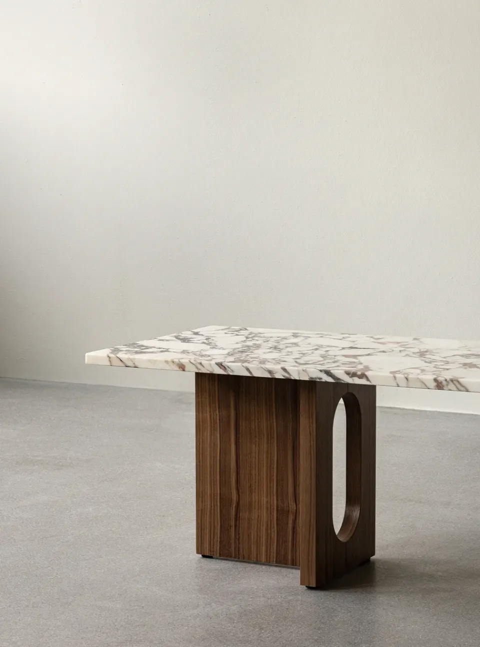 Audo Copenhagen Coffee Tables*Androgyne lounge table, Dark st. oak-Calacatta viola BrownWhite