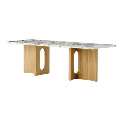 Audo Copenhagen Coffee Tables*Androgyne lounge table, Natural oak-Calacatta viola Beige