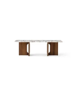 Audo Copenhagen Coffee Tables*Androgyne lounge table, Walnut-Calacatta viola BrownWhite