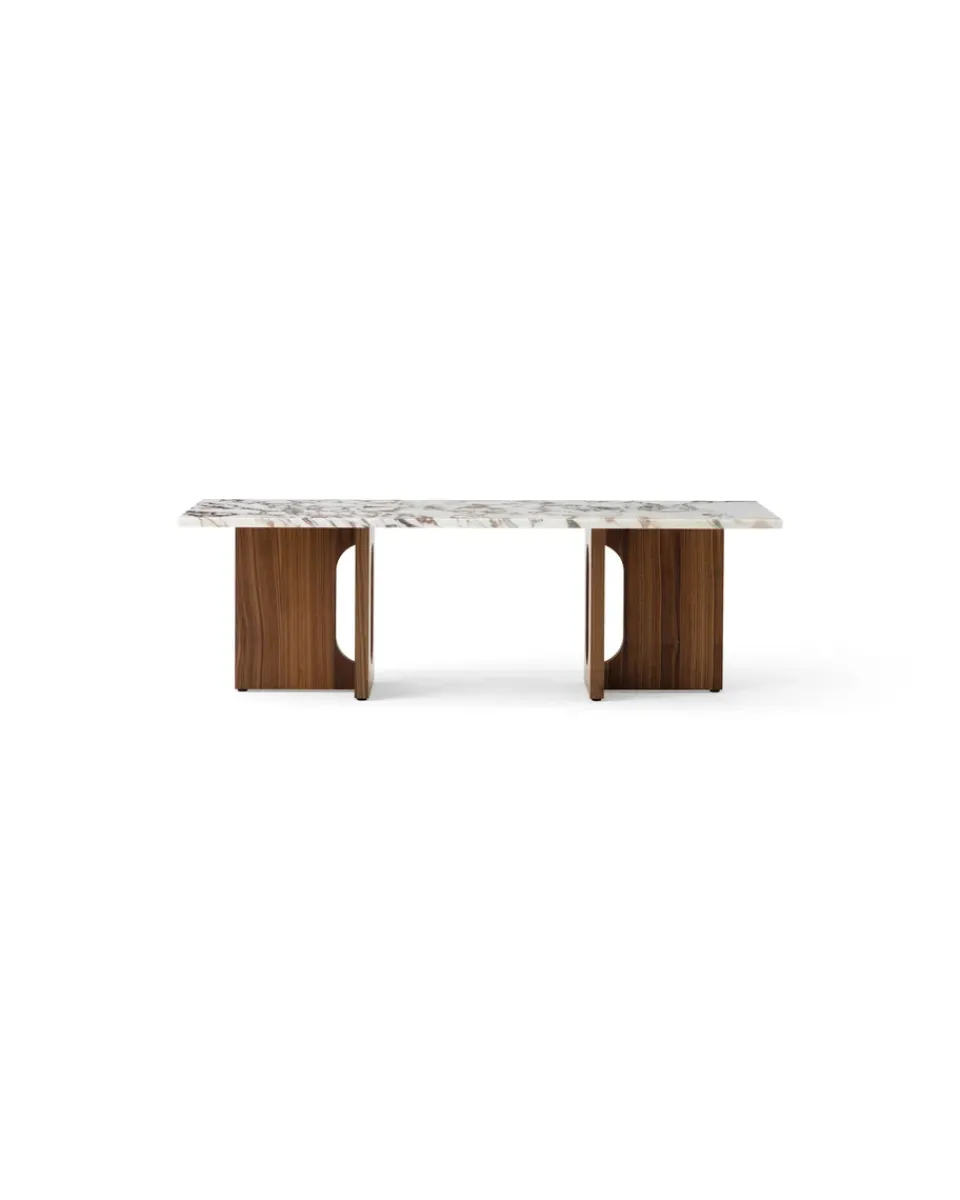 Audo Copenhagen Coffee Tables*Androgyne lounge table, Walnut-Calacatta viola BrownWhite