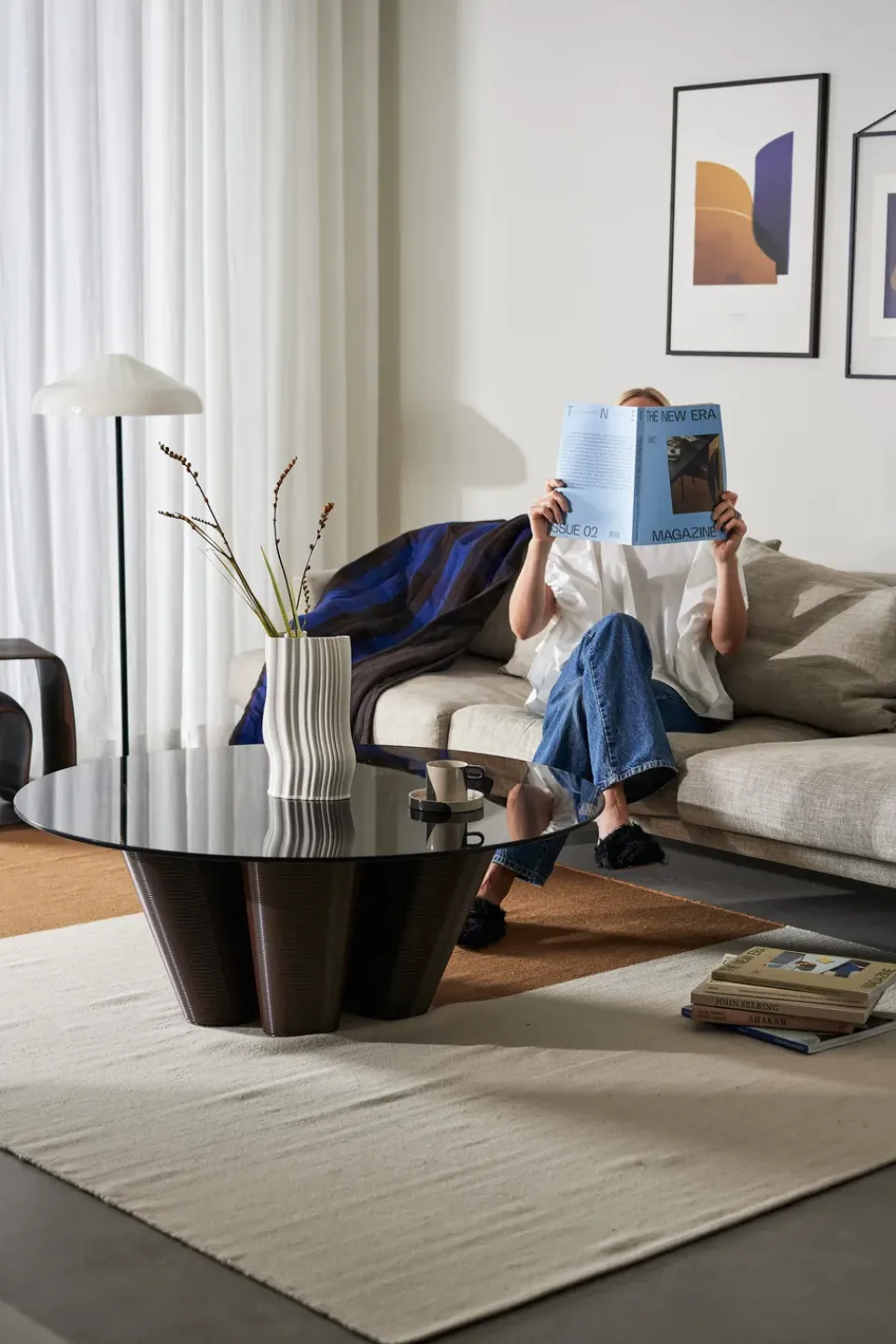 Ekbacken Studios Coffee Tables*Anemone coffee table Ø110 cm, Chocolate Brown