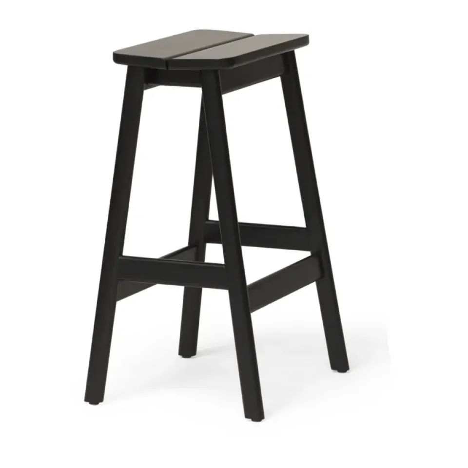 Form & Refine Stools*Angle Standard bar stool 65 cm, Black