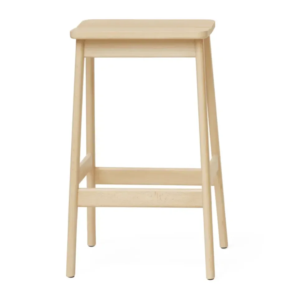 Form & Refine Stools*Angle Standard bar stool 65 cm, Beech Beige