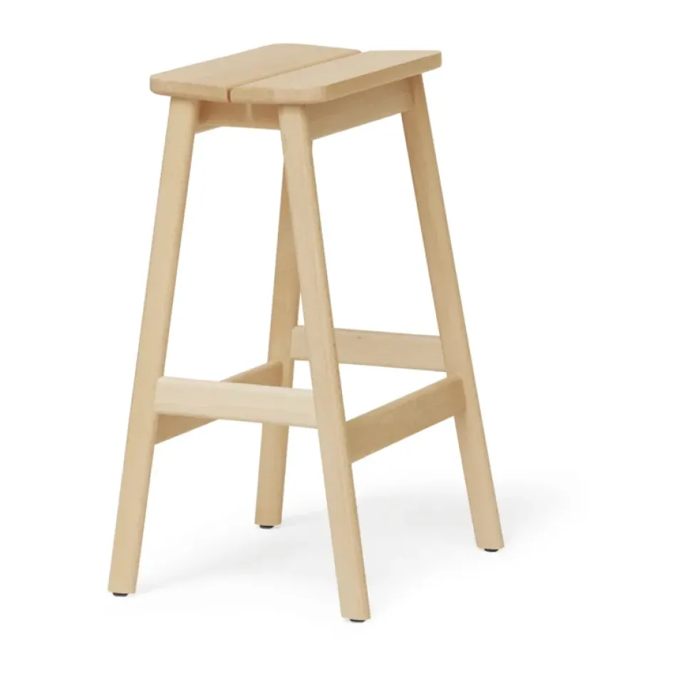 Form & Refine Stools*Angle Standard bar stool 65 cm, Beech Beige
