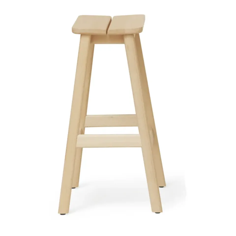 Form & Refine Stools*Angle Standard bar stool 65 cm, Beech Beige