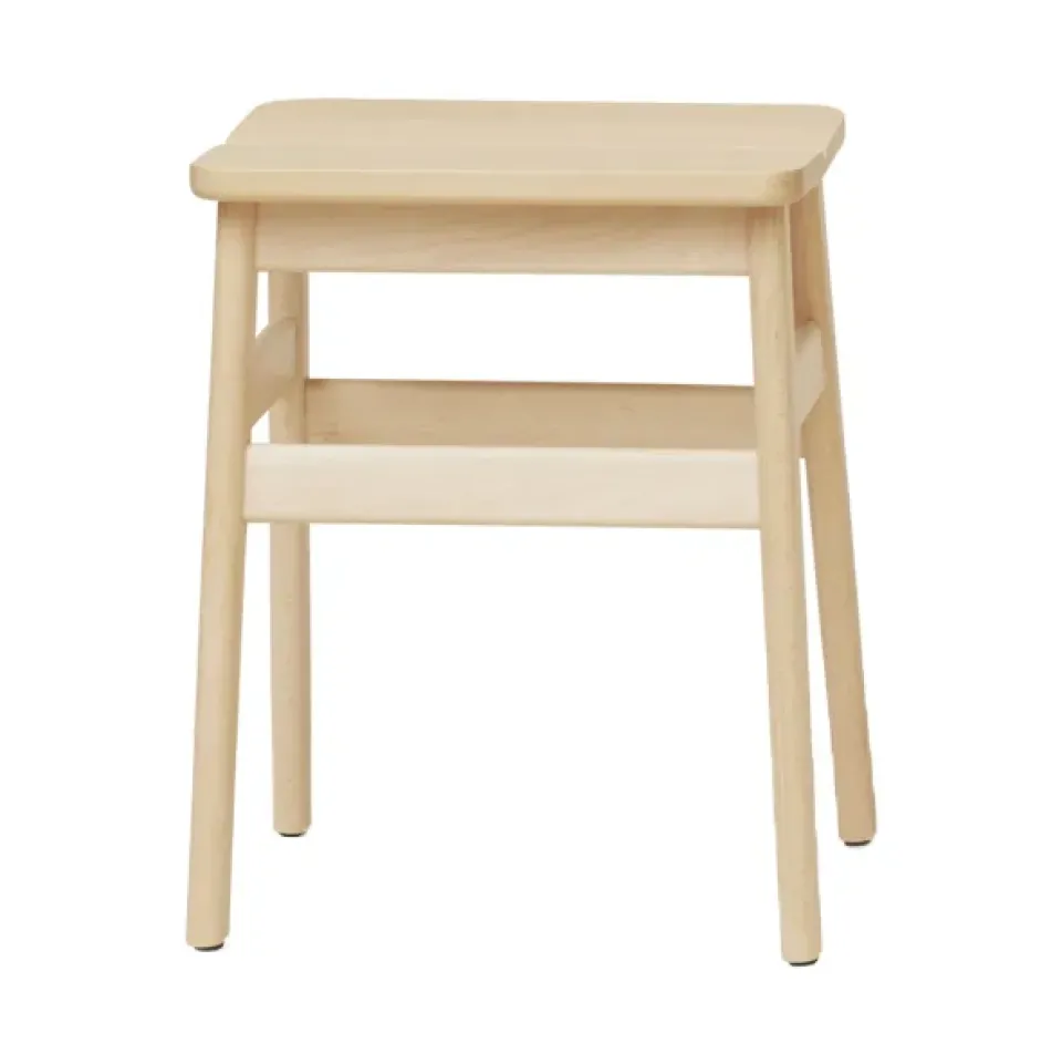 Form & Refine Stools*Angle Standard stool 45 cm, Beech Beige