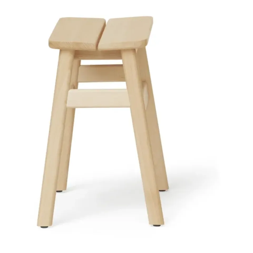 Form & Refine Stools*Angle Standard stool 45 cm, Beech Beige
