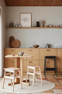 Form & Refine Stools*Angle Standard stool 45 cm, Beech Beige