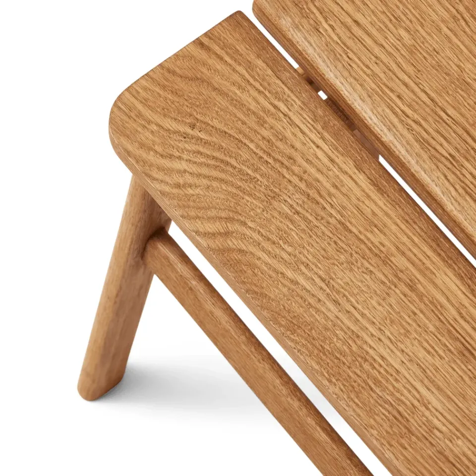 Form & Refine Stools*Angle Standard stool 45 cm, Oak Brown