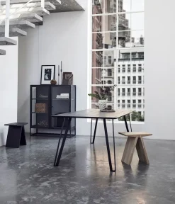 MUUBS Stools*Angle stool 45x45x29 cm, Oak Brown