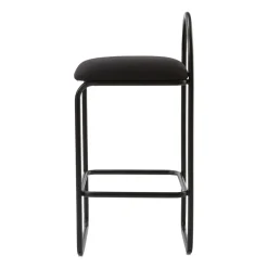 AYTM Bar Stools*Angui bar stool bouclé, Anthracite GreyBlack